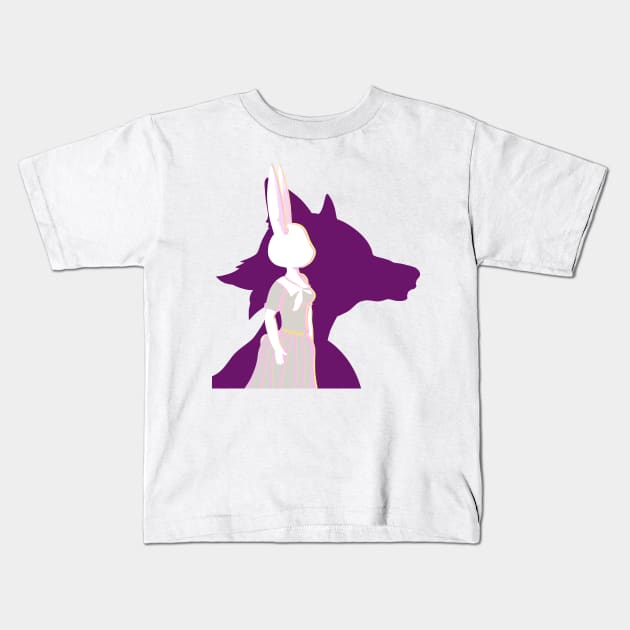 BEASTARS Haru and Legosi forbidden love Kids T-Shirt by NotHamlet